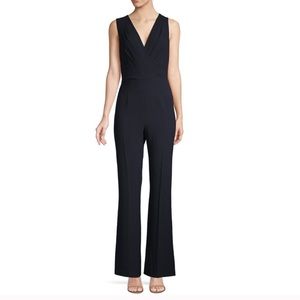 Elie Tahari Adaline navy blue sleeveless jumpsuit - long inseam